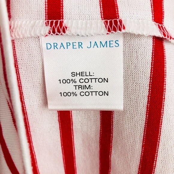 Draper James Womens Striped T-Shirt Dress in Lipstick Red Multi XX-Large - Picture 11 of 11